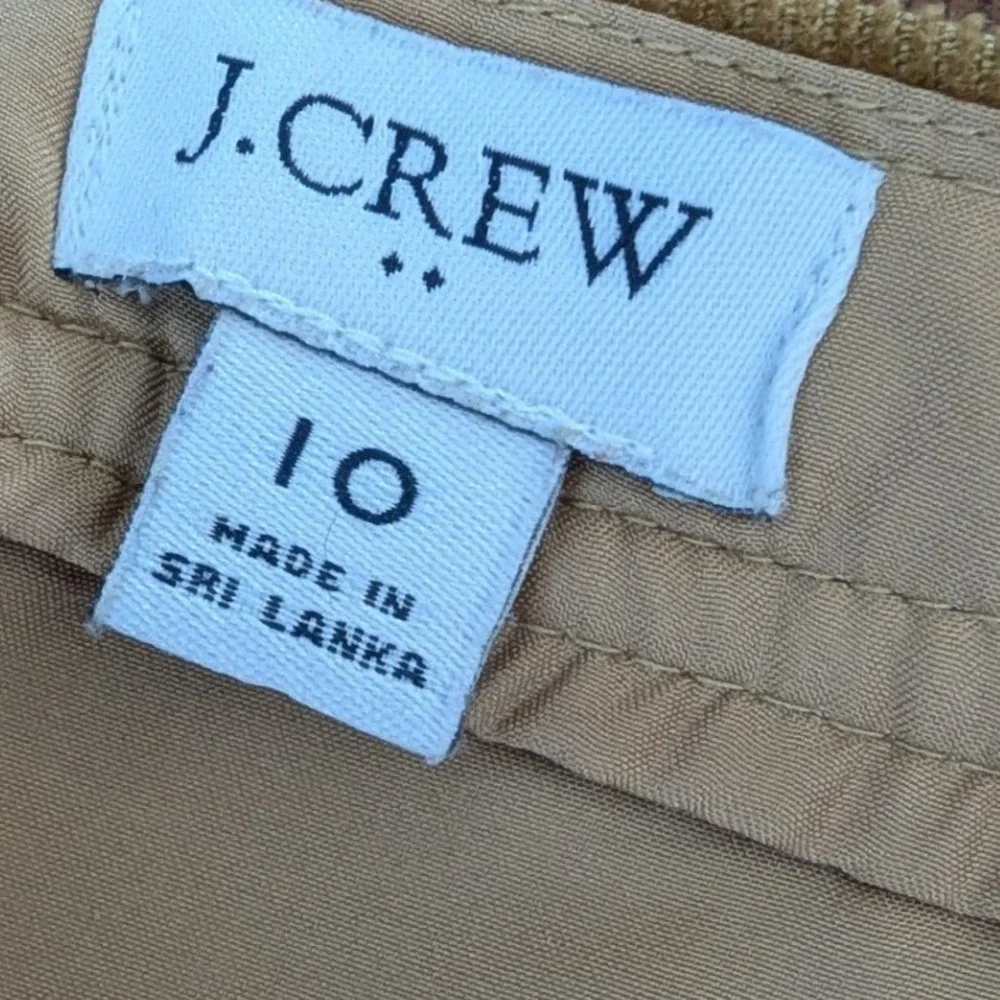 J.Crew Corduroy‎ Mini Skirt Ochre Yellow Mustard Button Front Sz 10 Retro Mod